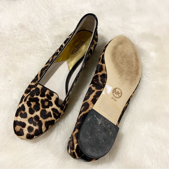 MICHEAL MICHEAL KORS leopard print calf hair ballet flats - Picture 3 of 6